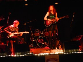 Sabina and Joel Nelson (from "High Coast") on elecrtric-guitar