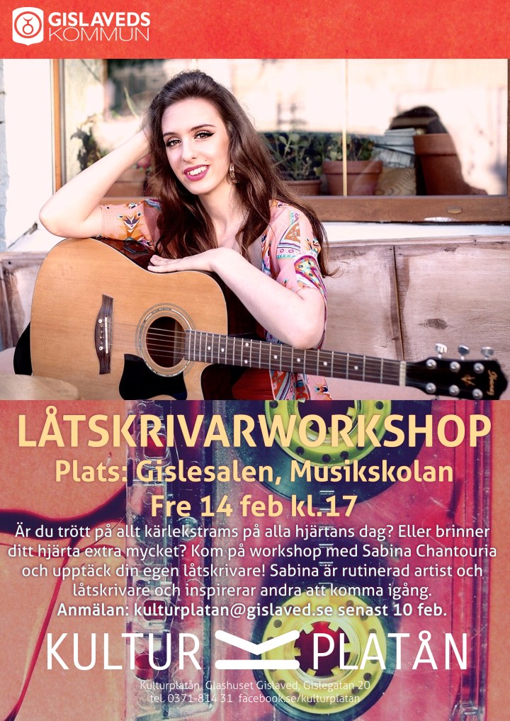 Affisch -Låtskrivarworkshop -140220